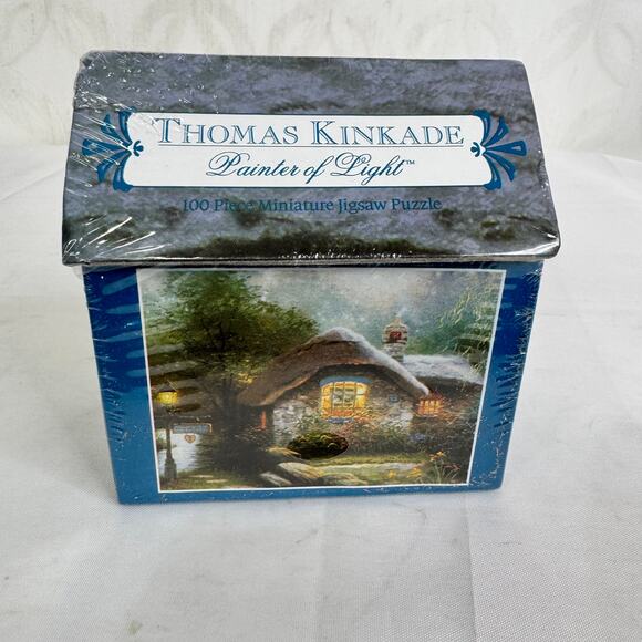 Thomas Kinkade Painter of Light Cottage 100 Piece Mini Puzzle Sealed New - Picture 3 of 5
